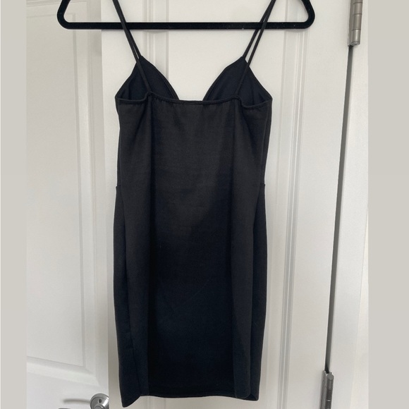 Windsor Black Suede Mini Dress - Size Small - Picture 2 of 4